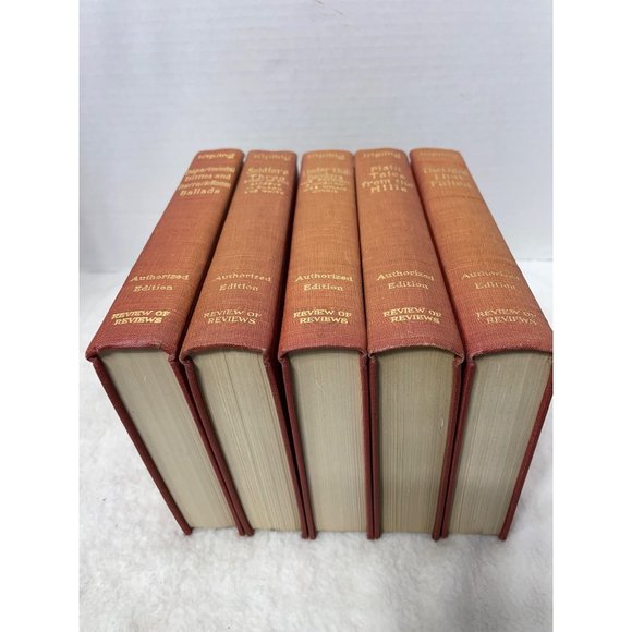 Rudy Yard Kipling Authorized Edition 5 Books 1917 - Picture 1 of 8
